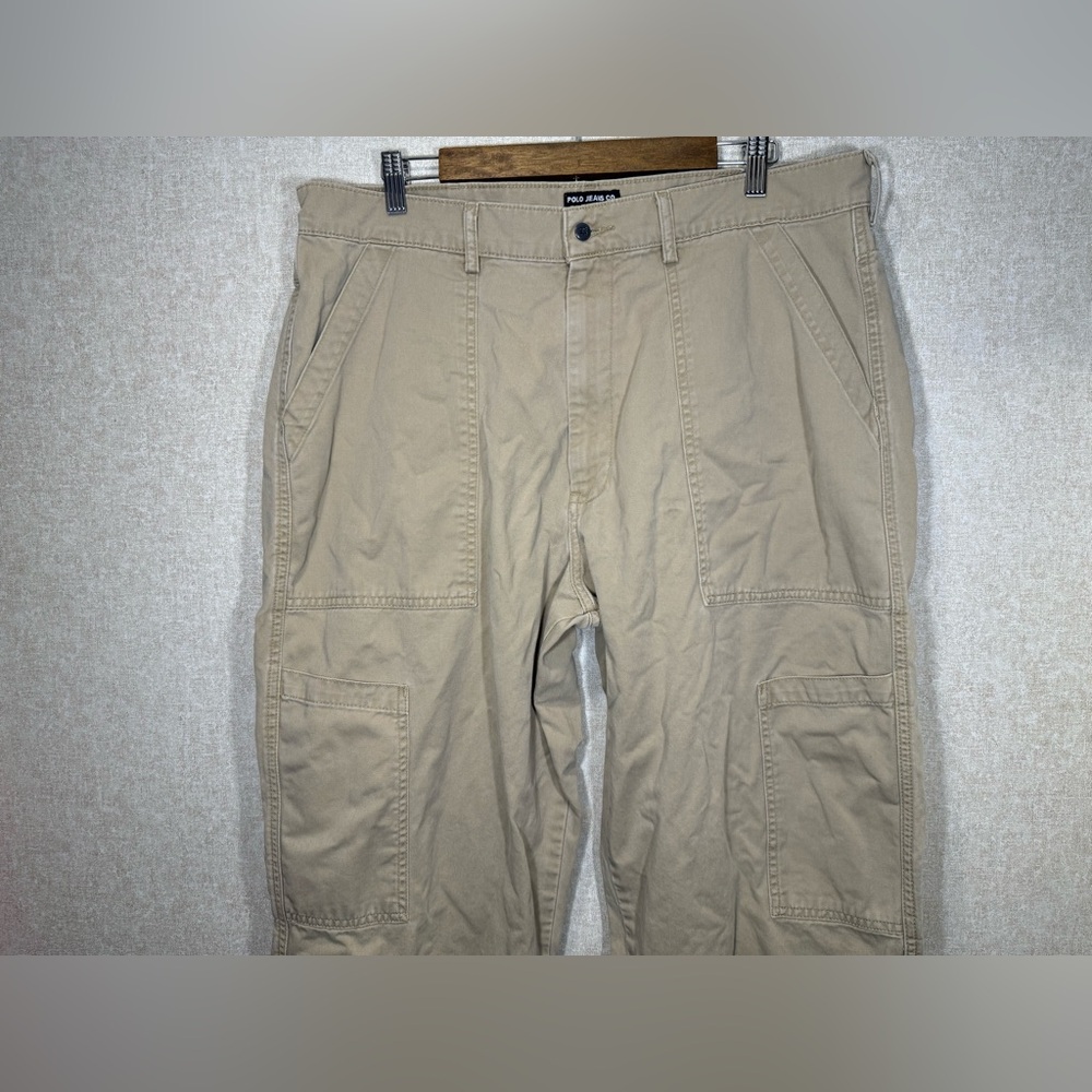 Polo Jeans Co. Ralph Lauren Field Pant Khaki Utility Pants Size 36x34 - Picture 3 of 12